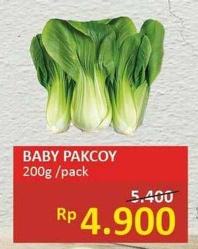 Promo Harga Baby Pakcoy Hijau per 200 gr - Alfamidi