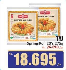 Promo Harga TYJ Spring Roll Pastry 275 gr - Hari Hari