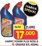 Promo Harga HARPIC Pembersih Kloset Power Rose, Plus Orange 450 ml - Superindo
