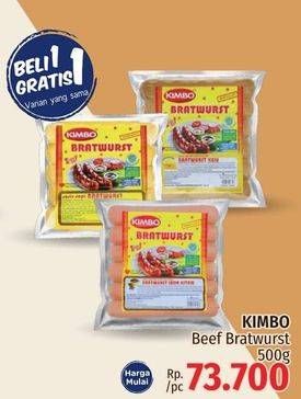 Promo Harga KIMBO Bratwurst 500 gr - LotteMart