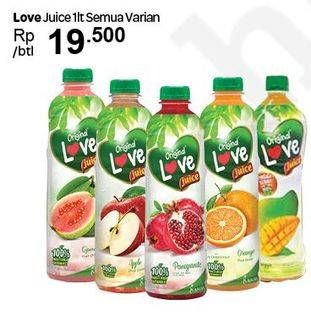 Promo Harga LOVE Juice All Variants 1 ltr - Carrefour