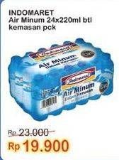 Promo Harga INDOMARET Air Mineral per 24 botol 220 ml - Indomaret