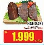 Promo Harga Beef Liver (Hati Sapi) per 100 gr - Hari Hari