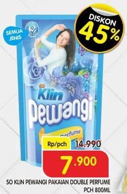 Promo Harga So Klin Pewangi All Variants 800 ml - Superindo