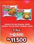 Promo Harga Indomie Mi Goreng Jumbo Ayam Panggang, Rendang 120 gr - Alfamidi