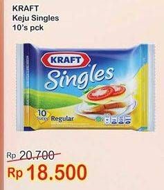 Promo Harga KRAFT Singles Cheese 10 pcs - Indomaret