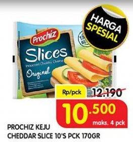 Promo Harga PROCHIZ Slices 10 pcs - Superindo