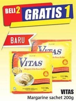 Promo Harga VITAS Margarin Cita Rasa Butter 200 gr - Hari Hari