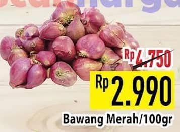 Promo Harga Bawang Merah per 100 gr - Hypermart