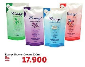 Promo Harga EVANY Shower Cream 500 ml - Carrefour