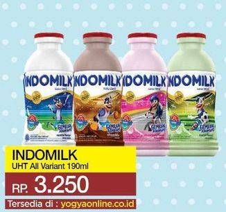 Promo Harga INDOMILK Susu UHT All Variants 190 ml - Yogya