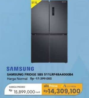 Promo Harga Samsung RF48A4000B4/SE Kulkas Multidoor  - Carrefour