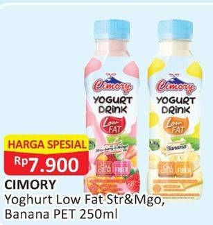 Promo Harga CIMORY Yogurt Drink Low Fat Strawberry Mango, Banana 250 ml - Alfamart