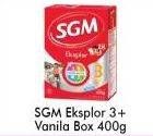 Promo Harga SGM Eksplor 3+ Susu Pertumbuhan Vanila 400 gr - Alfamart