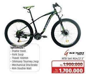 Promo Harga GENIO MTB 27,5" Tulsa  - Lotte Grosir