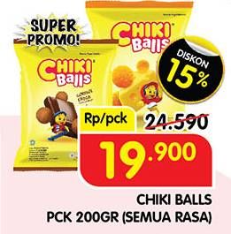Promo Harga Chiki Balls Chicken Snack All Variants 200 gr - Superindo