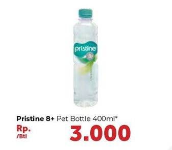 Promo Harga PRISTINE 8 Air Mineral 400 ml - Carrefour