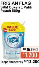 Promo Harga FRISIAN FLAG Susu Kental Manis Cokelat, Putih 560 gr - Alfamart