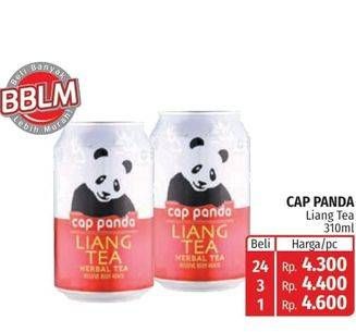 Promo Harga CAP PANDA Minuman Kesehatan Liang Teh 310 ml - Lotte Grosir
