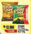 Promo Harga Potabee Snack Potato Chips Grilled Seaweed, BBQ Beef 120 gr - Alfamart