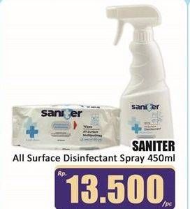 Promo Harga Saniter Fabric Disinfectant Spray 450 ml - Hari Hari
