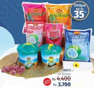Promo Harga INACO Nata De Coco All Variants  - LotteMart