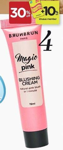 Promo Harga BRUNBRUN Magic Blushing Cream 15 ml - Watsons