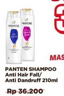 Promo Harga PANTENE Shampoo Hair Fall Control, Anti Dandruff 210 ml - Alfamidi