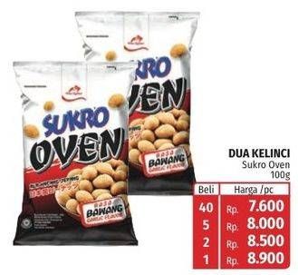 Promo Harga DUA KELINCI Kacang Sukro Oven Rasa Bawang 100 gr - Lotte Grosir