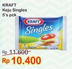 Promo Harga KRAFT Singles Cheese 5 pcs - Indomaret