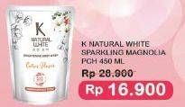 Promo Harga K NATURAL WHITE Body Wash Sparkling Magnolia 450 ml - Indomaret