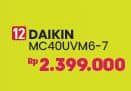 Promo Harga Daikin MC40UVM6 Air Purifier  - COURTS