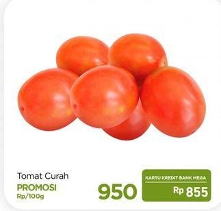 Promo Harga Tomat Curah per 100 gr - Carrefour