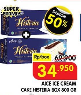 Promo Harga Aice Ice Cream Histeria Vanila Family 800 ml - Superindo