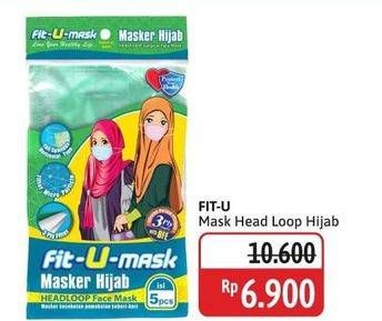 Promo Harga Fit-u-mask Masker Hijab Headloop 5 pcs - Alfamidi