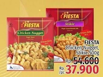 Promo Harga FIESTA Naget Chicken Nugget, Stikie 500 gr - LotteMart