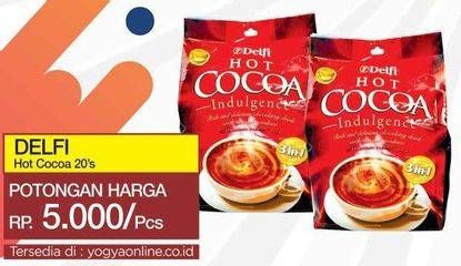 Promo Harga Delfi Hot Cocoa Indulgence All Variants 20 pcs - Yogya