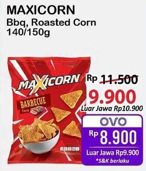 Promo Harga MAXICORN Snack Barbecue, Roasted Corn 150 gr - Alfamart