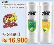 Promo Harga ZINC Shampoo All Variants 170 ml - Indomaret