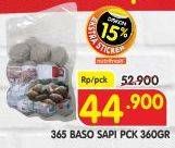 Promo Harga 365 Baso Sapi 360 gr - Superindo