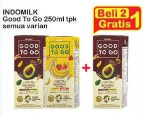 Promo Harga INDOMILK Good To Go All Variants per 2 pcs 250 ml - Indomaret