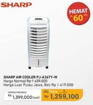 Promo Harga Sharp PJ-A36TY - Air Cooler W (White  - Carrefour
