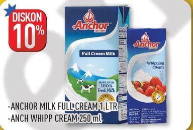 Promo Harga ANCHOR Milk/Whipping Cream  - Hypermart