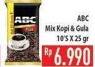 Promo Harga ABC Kopi per 10 sachet 25 gr - Hypermart