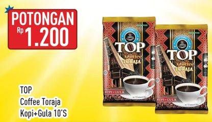 Promo Harga TOP COFFEE Kopi Toraja 10 pcs - Hypermart