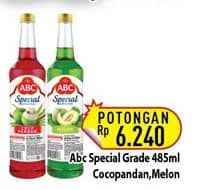 Promo Harga ABC Syrup Special Grade Coco Pandan, Melon 485 ml - Hypermart