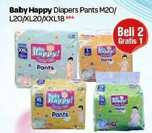 Promo Harga BABY HAPPY Body Fit Pants M20, L20, XL20, XXL18 per 2 pouch - Carrefour