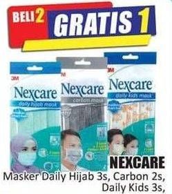 Promo Harga 3M NEXCARE Masker Daily Hijab, Carbon, Daily Kids 2 pcs - Hari Hari