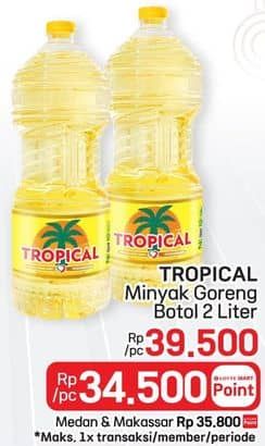 Promo Harga Tropical Minyak Goreng 2000 ml - LotteMart