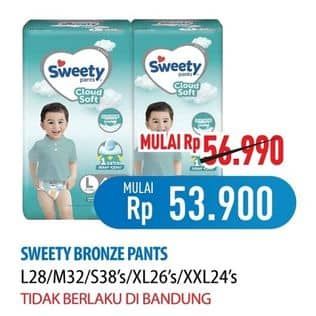 Promo Harga Sweety Silver Pants L28, M32, S38, XL26, XXL24 24 pcs - Hypermart